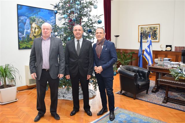Συνάντηση προέδρου και διευθύνοντος συμβούλου του ΟΣΕΘ με τον ΥΜΑΘ και την επικεφαλής του γραφείου πρωθυπουργού στη Θεσσαλονίκη